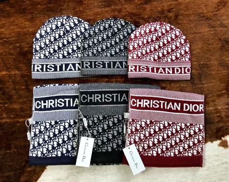 christian dior hat and scarf set|Christian Dior scarf men.